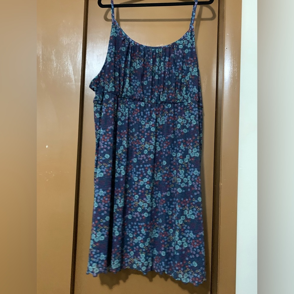 4x Target Navy Floral Spaghetti Strap Dress
